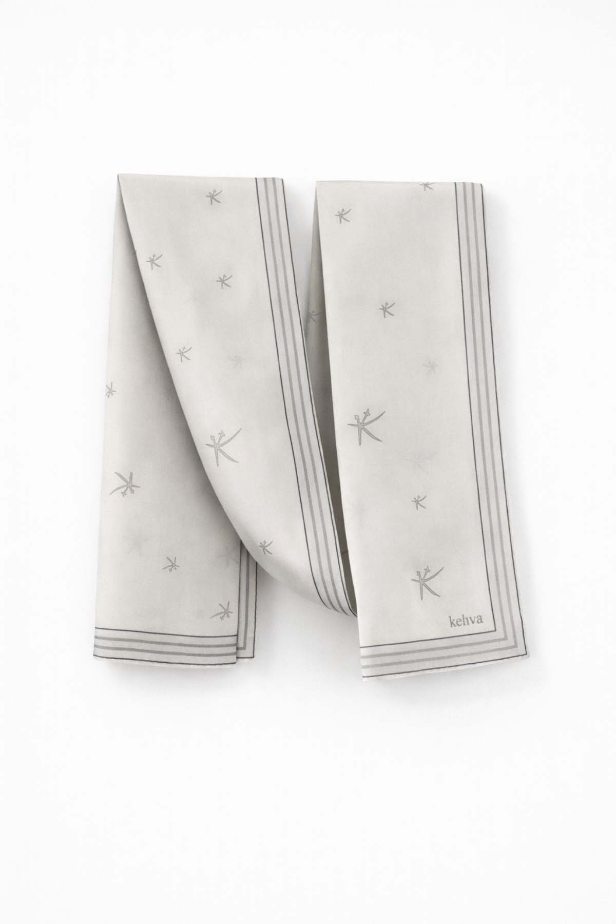 Kehva İnci Gri Mühür Şal